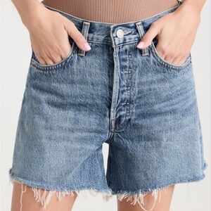 AGOLDE Distressed Denim Shorts